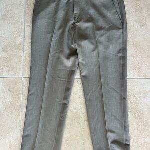 Kenneth Cole Reaction Men’s Classic Dress Pants in Olive Gray
